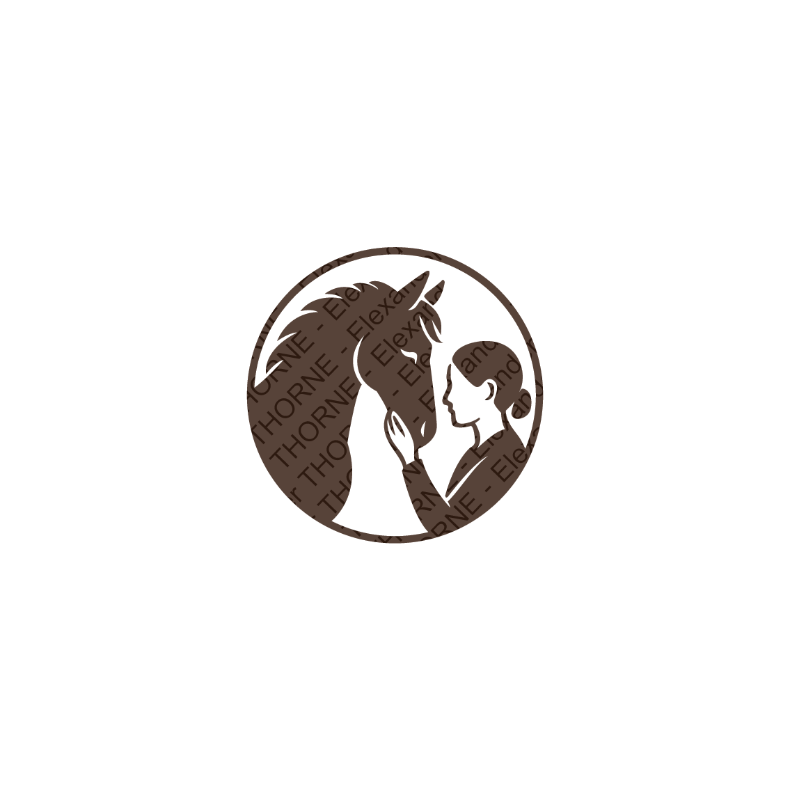 Logo, pour une signalétique d’équitation éthologique.
