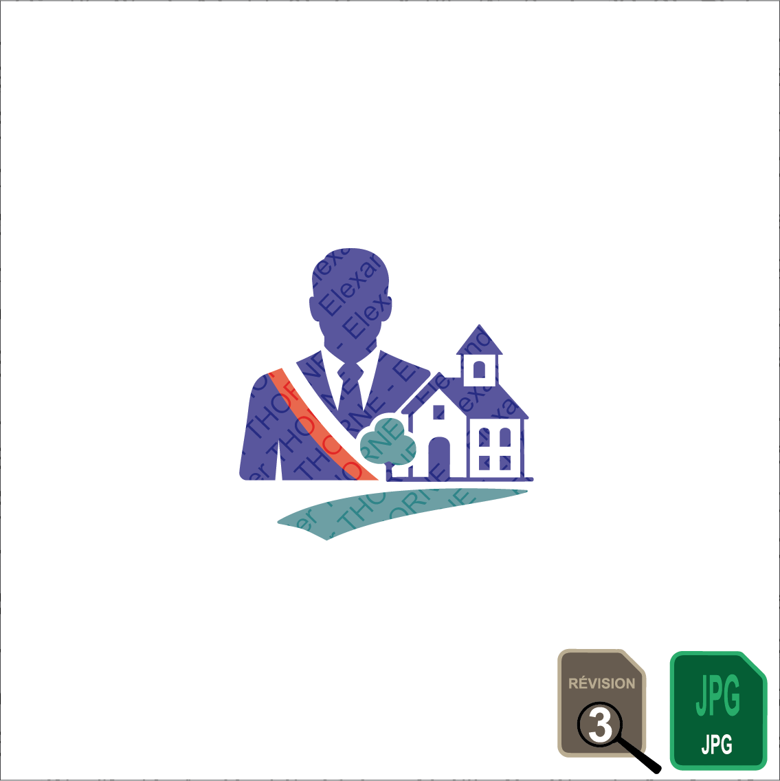 Logo pour un candidat aux élections municipales