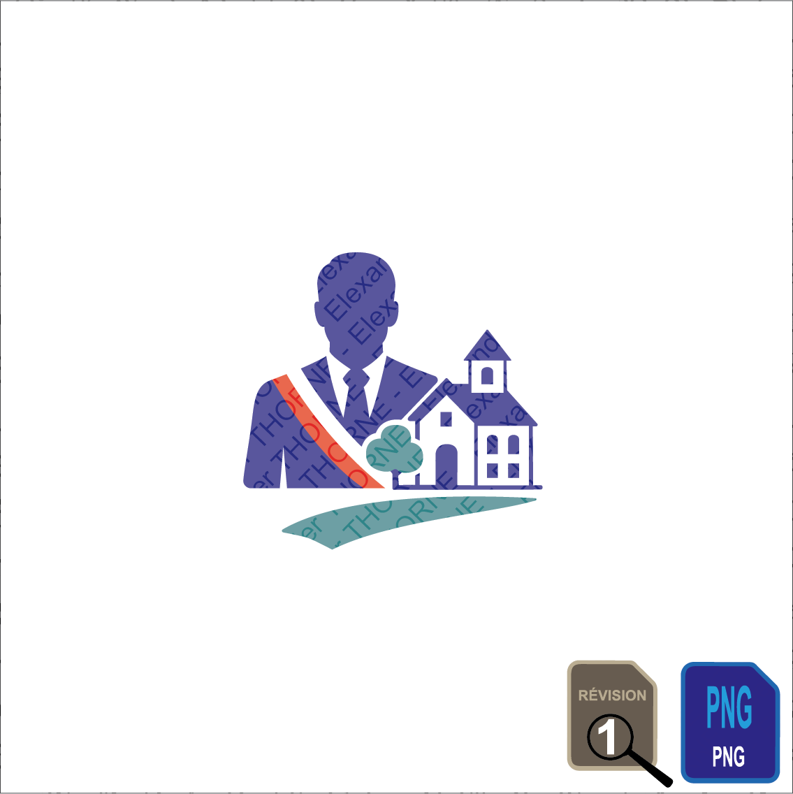 Logo pour un candidat aux élections municipales