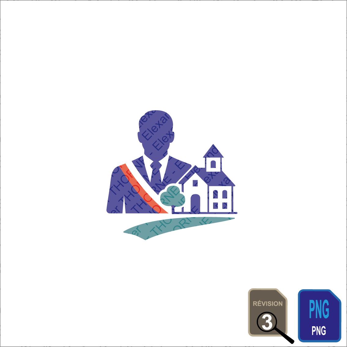 Logo pour un candidat aux élections municipales