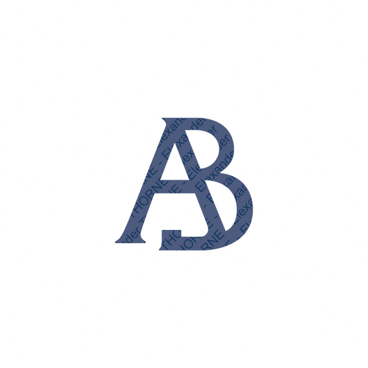 Monogramme simple avec les lettres A et B