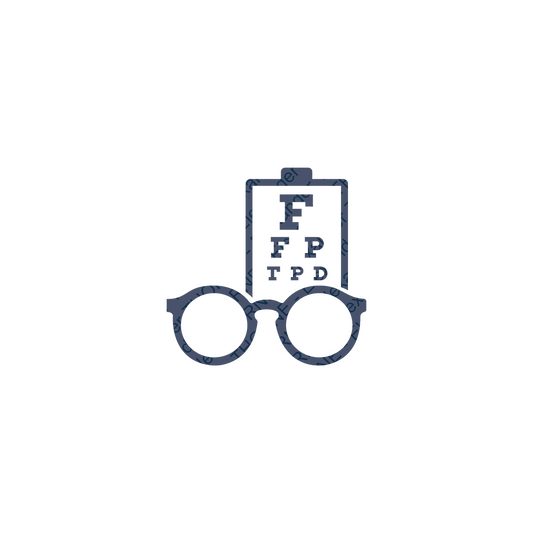 Logo pour un opticien ou un ophtalmologue.